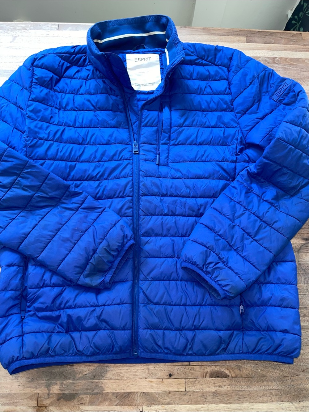 Esprit Women’s XL Blue Lightweight Packable Puffer Jacket